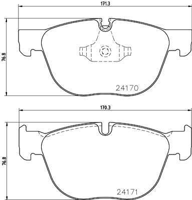 HELLA PAGID Brake Pad Set T1619
