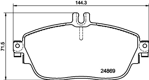 HELLA PAGID Brake Pad Set T2149