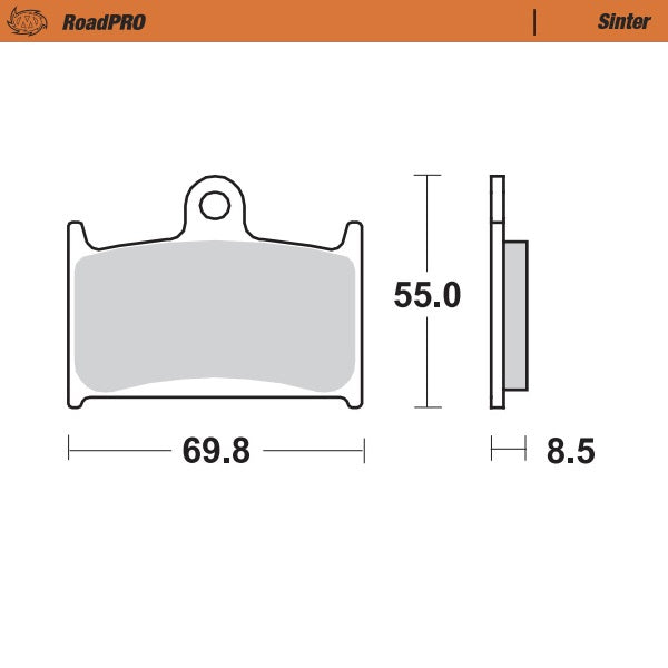 Moto-Master RoadPRO Sinter Brake Pads 402401