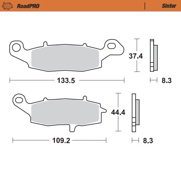 Moto-Master RoadPRO Sinter Brake Pads 404201
