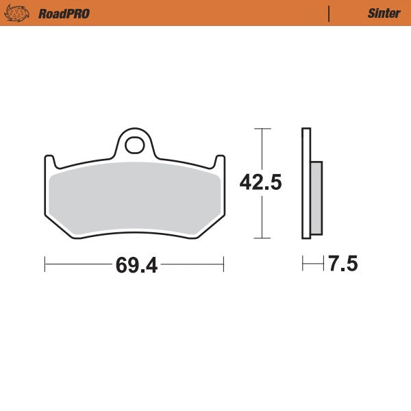 Moto-Master RoadPRO Sinter Brake Pads 405602