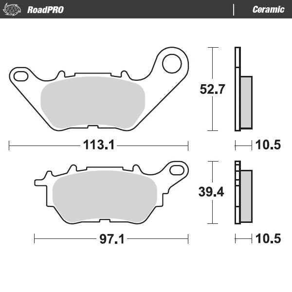 Moto-Master RoadPRO Ceramic Brake Pads 412604