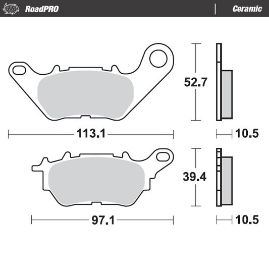 Moto-Master RoadPRO Ceramic Brake Pads 412604