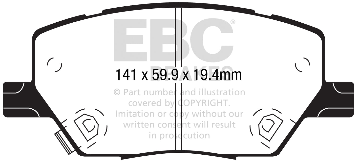 EBC Ultimax2™ Brake Pads DPX2239