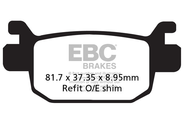 EBC Brakes Double-H Series Sintered Brake Pads SFA415HH