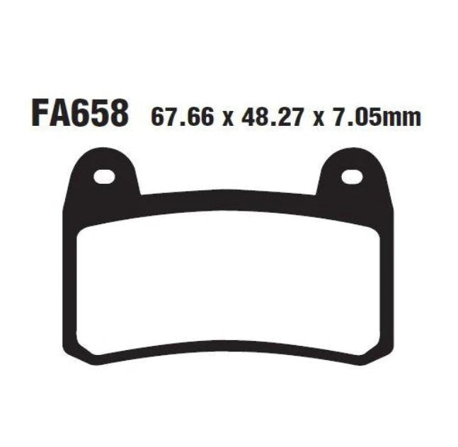 EBC Brakes Double-H Series Sintered Brake Pads FA658HH