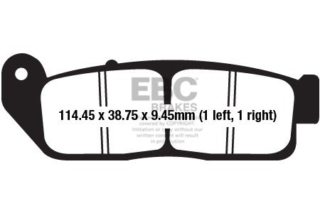 EBC Brakes Double-H Series Sintered Brake Pads FA672HH