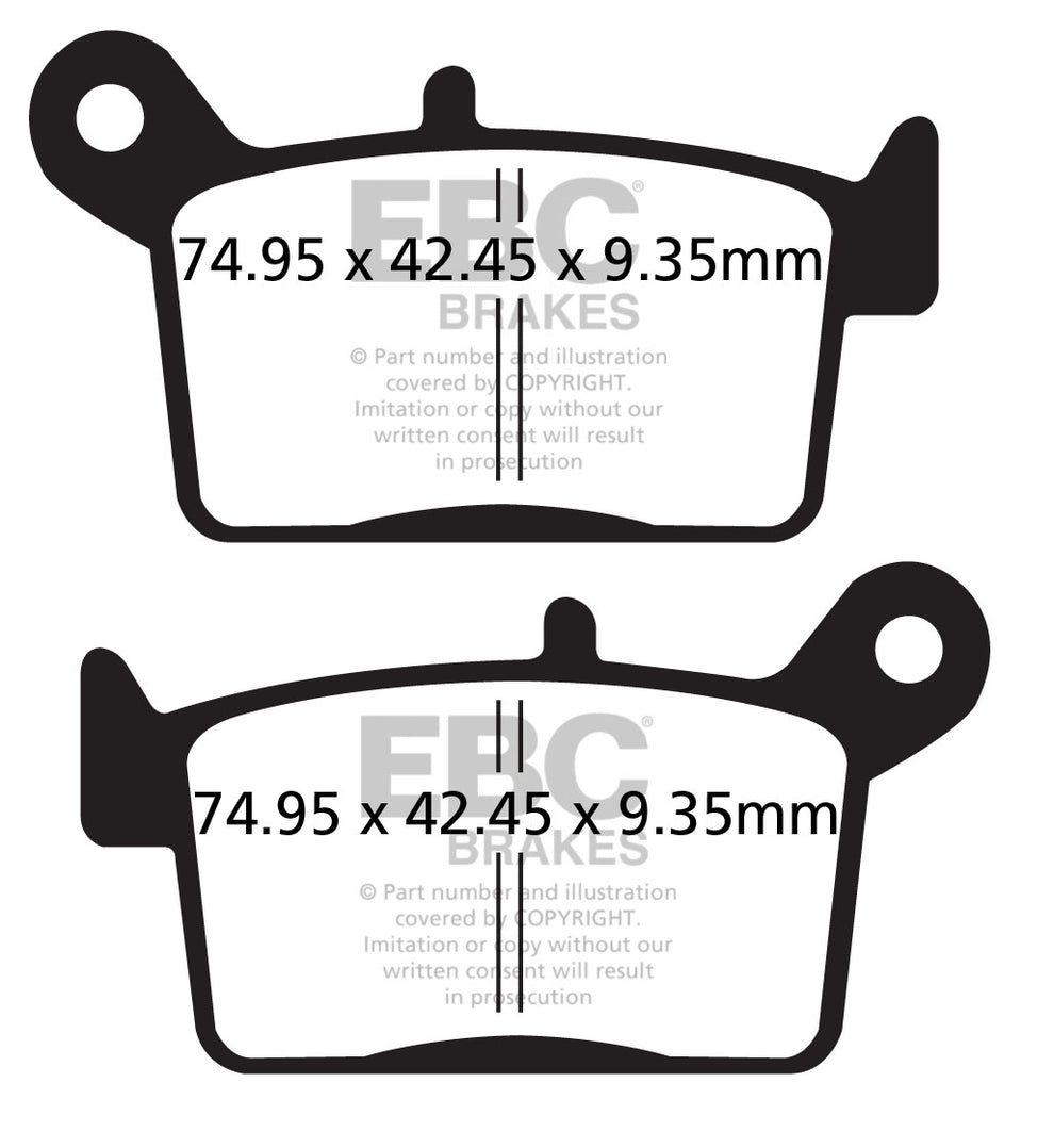 EBC Brakes Double-H Series Sintered Brake Pads FA697HH