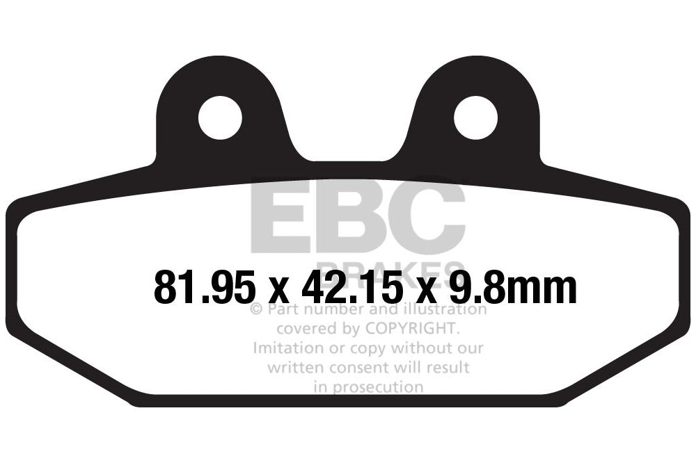 EBC Brakes Double-H Series Sintered Brake Pads FA710HH