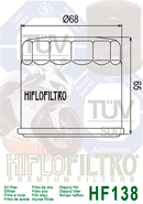 HiflowFiltro Premium Oil Filter HF138