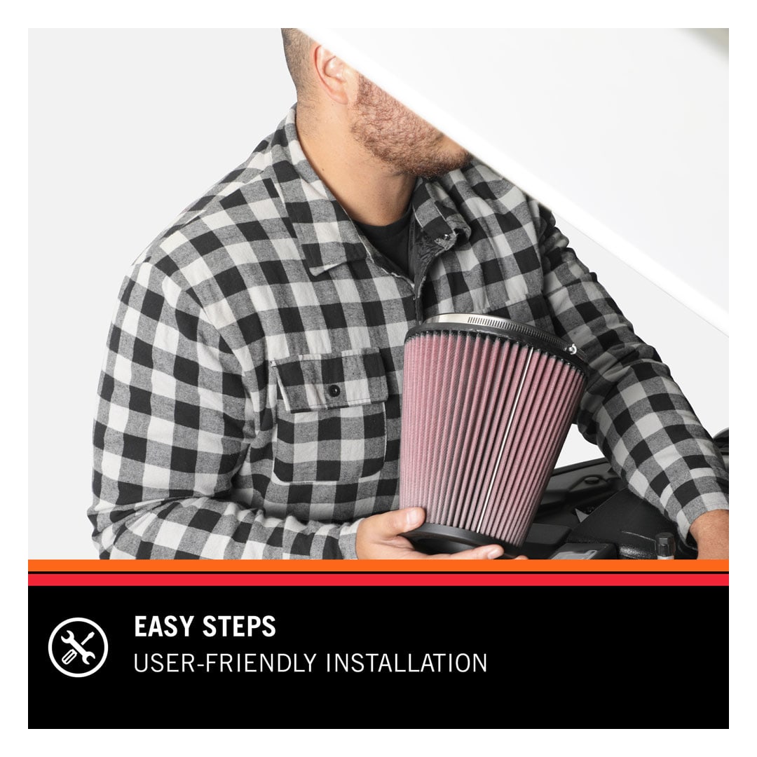 K&N Universal High-Flow Performance Air Filter RG-1001BL