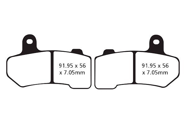 EBC Brakes Double-H Series Sintered Brake Pads FA409HH