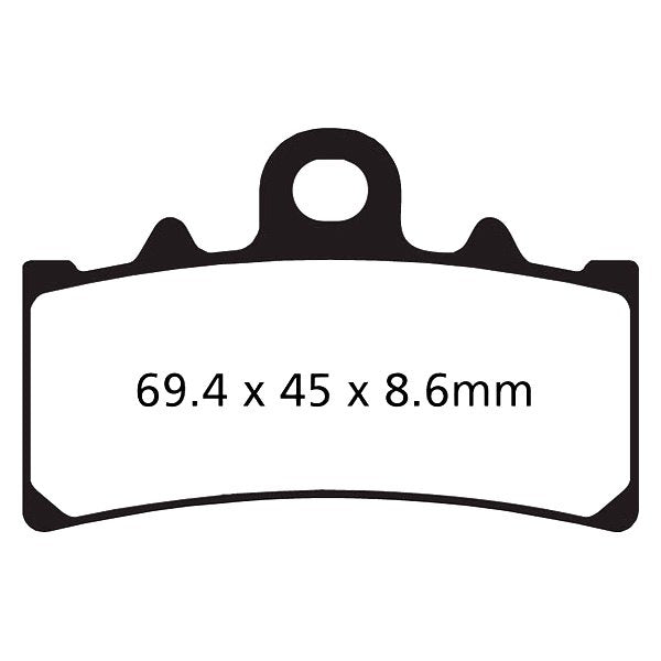 EBC Brakes Double-H Series Sintered Brake Pads FA606HH