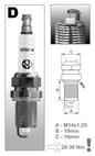 BRISK Silver Spark Plug DR15YS