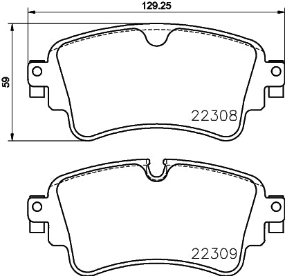 HELLA PAGID Brake Pad Set T2528