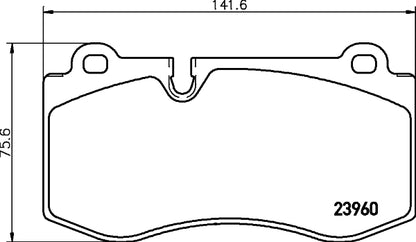 HELLA PAGID Brake Pad Set T1454