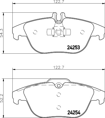 HELLA PAGID Brake Pad Set T1637