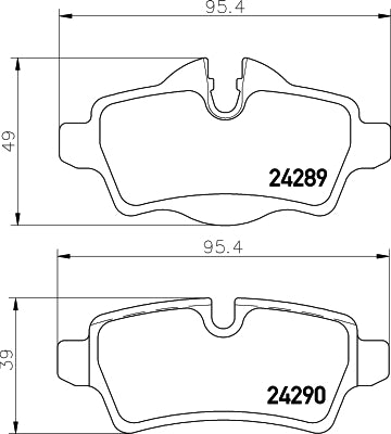 HELLA PAGID Brake Pad Set T1738