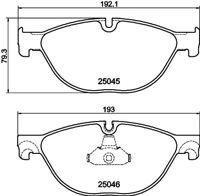 HELLA PAGID Brake Pad Set T1960