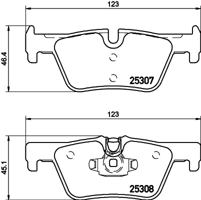 HELLA PAGID Brake Pad Set T3138