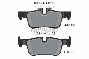 HELLA PAGID Brake Pad Set T2399