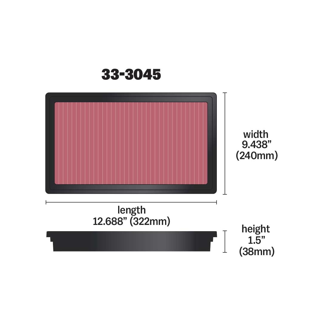 K&N Replacement Air Filter 33-3045