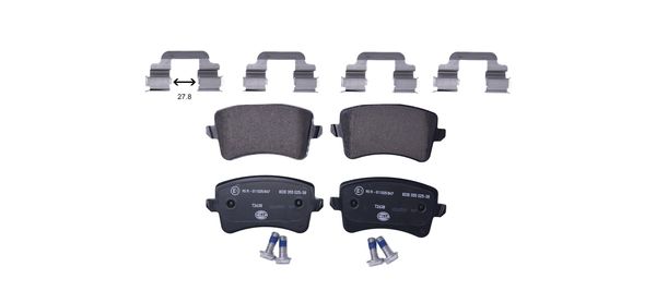 HELLA PAGID Brake Pad Set T2638