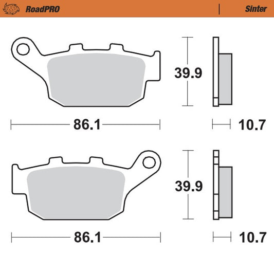Moto-Master RoadPRO Sinter Brake Pads 402202