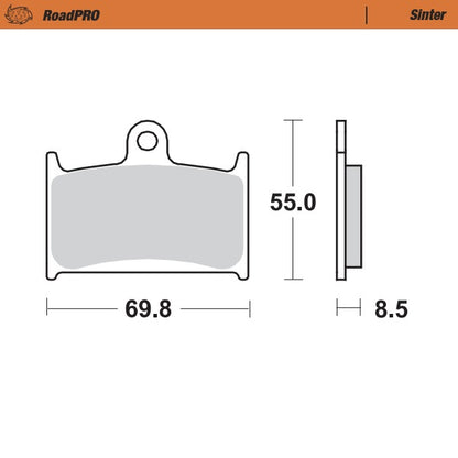 Moto-Master RoadPRO Sinter Brake Pads 402401