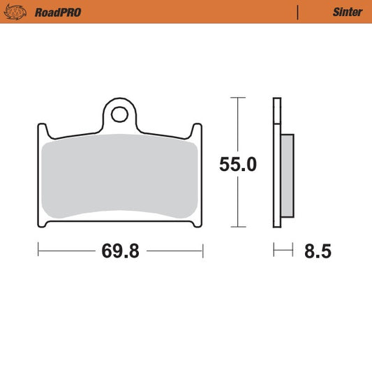 Moto-Master RoadPRO Sinter Brake Pads 402401