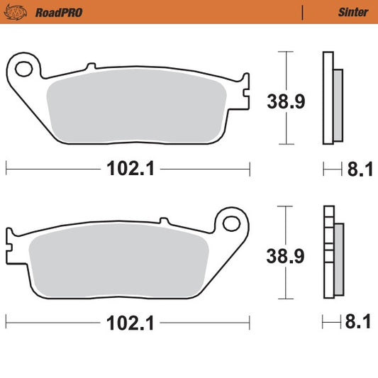 Moto-Master RoadPRO Sinter Brake Pads 402501