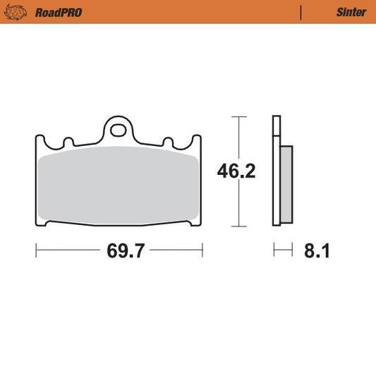 Moto-Master RoadPRO Sinter Brake Pads 402701