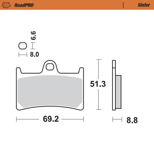 Moto-Master RoadPRO Sinter Brake Pads 402801