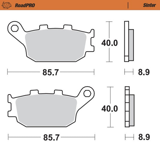 Moto-Master RoadPRO Sinter Brake Pads 403102