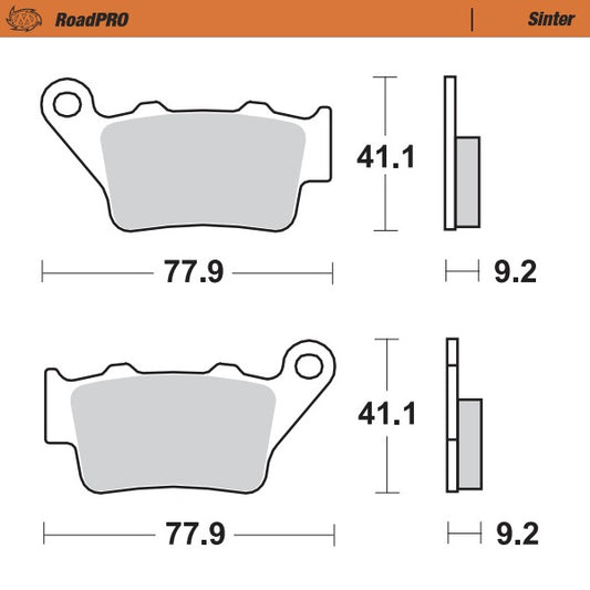 Moto-Master RoadPRO Sinter Brake Pads 403402