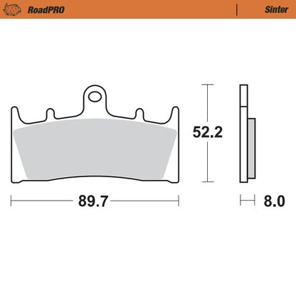 Moto-Master RoadPRO Sinter Brake Pads 403601