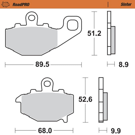 Moto-Master RoadPRO Sinter Brake Pads 403702