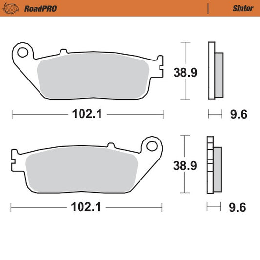 Moto-Master RoadPRO Sinter Brake Pads 404001