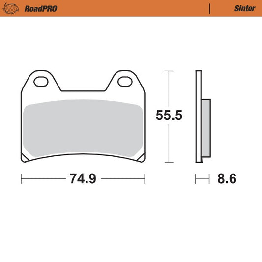 Moto-Master RoadPRO Sinter Brake Pads 404301