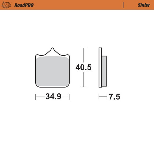 Moto-Master RoadPRO Sinter Brake Pads 405501
