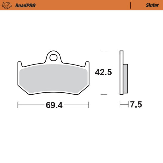Moto-Master RoadPRO Sinter Brake Pads 405602