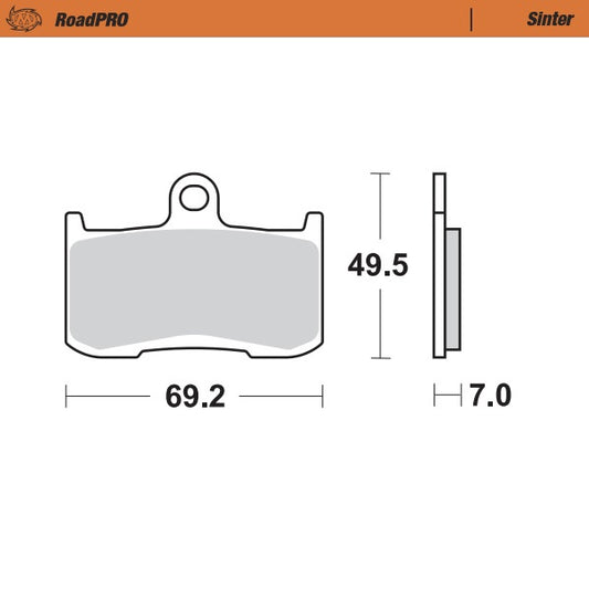 Moto-Master RoadPRO Sinter Brake Pads 406001