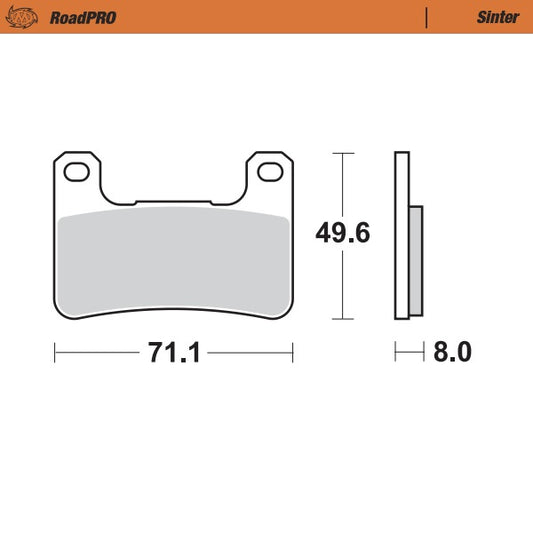 Moto-Master RoadPRO Sinter Brake Pads 406301