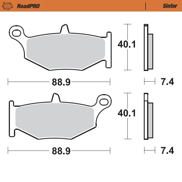 Moto-Master RoadPRO Sinter Brake Pads 406602