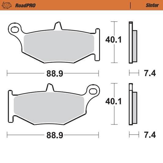 Moto-Master RoadPRO Sinter Brake Pads 406602