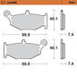Moto-Master RoadPRO Sinter Brake Pads 406602