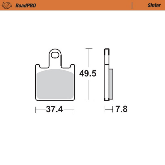 Moto-Master RoadPRO Sinter Brake Pads 406801