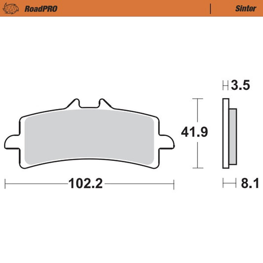 Moto-Master RoadPRO Sinter Brake Pads 407001