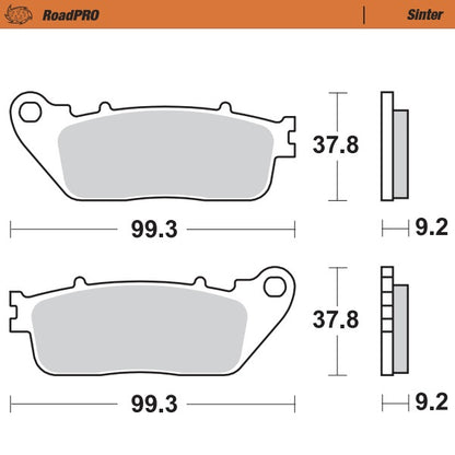 Moto-Master RoadPRO Sinter Brake Pads 407202