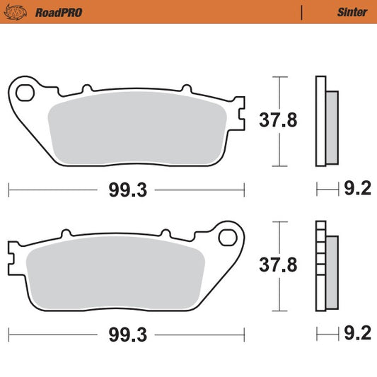 Moto-Master RoadPRO Sinter Brake Pads 407202
